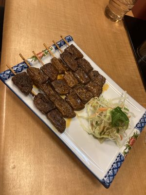 Amazing skewers!  at Keiai - 桂愛 in Hiroshima