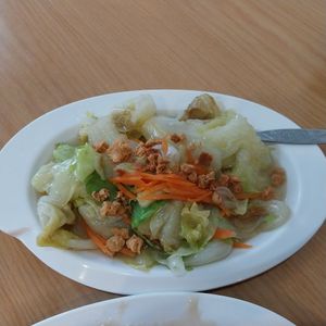 Fried vegetables at Tian Siang Ge Vege Restaurant Batu Pahat in Johor Bahru