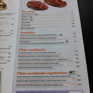 Veg options 3 at ecospai in Tortosa