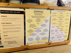Menu april 2021 at Quinoa in Barcelona