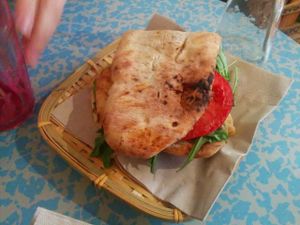 Bocadillo in Quinoa Bar in Barcelona at Quinoa in Barcelona