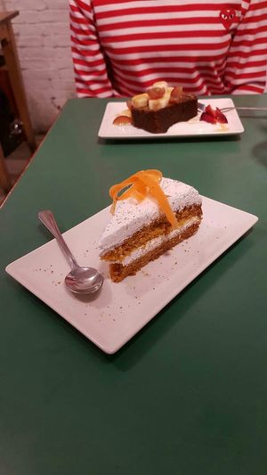 Best Carrot cake ever at Quinoa in Barcelona