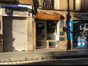 Outside at Quinoa in Barcelona