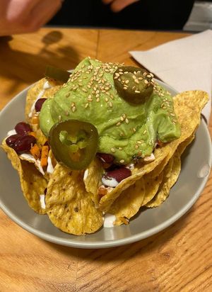 Nachos 🌱 at Quinoa in Barcelona
