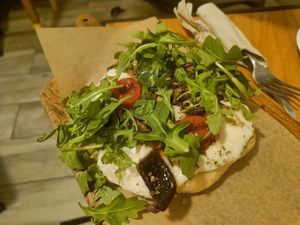 Pizzetta at Quinoa in Barcelona