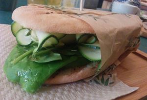 Sandwich at Quinoa in Barcelona