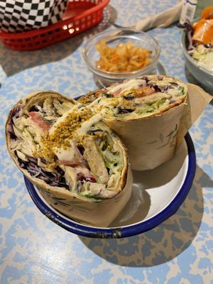 Seitan kebab  at Quinoa in Barcelona