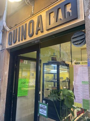 Outside  at Quinoa in Barcelona