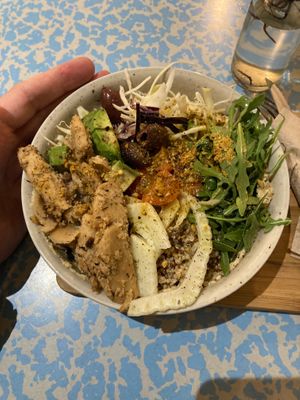 Mediterranean Bowl at Quinoa in Barcelona