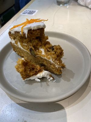 Carrot cake  at Quinoa in Barcelona