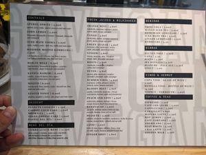 Menu 2 of Quinoa Bar. at Quinoa in Barcelona