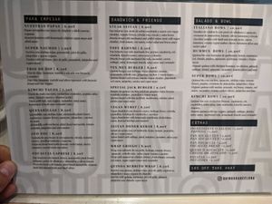 Menu 1 of Quinoa Bar. at Quinoa in Barcelona