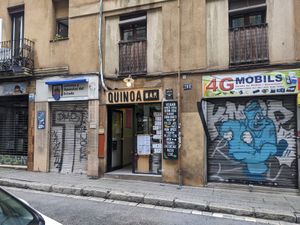 Outside of Quinoa Bar. at Quinoa in Barcelona