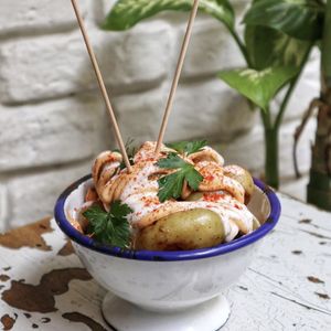 papas  at Quinoa in Barcelona