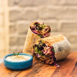 seitan doner kebab at Quinoa in Barcelona
