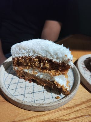 Carrot cake at Quinoa in Barcelona