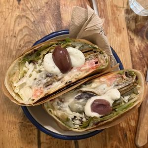 Kebab de seitán  at Quinoa in Barcelona