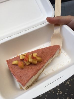 Vegan Cheesecake takeaway! at Quinoa in Barcelona