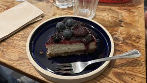 cheesecake  at Quinoa in Barcelona