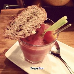 gazpacho at Quinoa in Barcelona