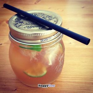 iced tea at Quinoa in Barcelona