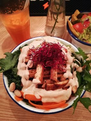 corean bowl at Quinoa in Barcelona