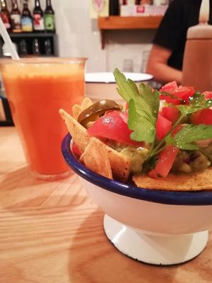 nachos at Quinoa in Barcelona