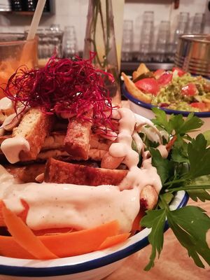 corean bowl at Quinoa in Barcelona