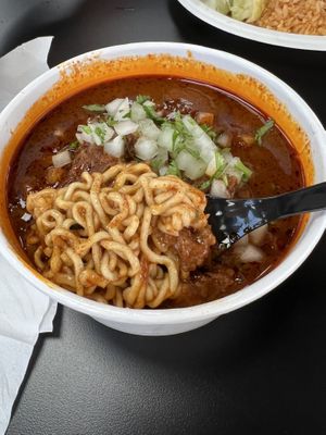 Birria ramen - yum!!  at Tacos Veganos II Avondale   in Avondale