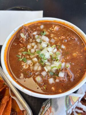 birria ramen  at Tacos Veganos II Avondale   in Avondale