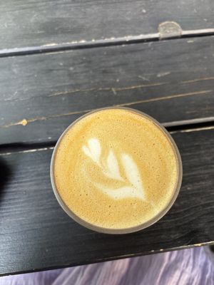 Cappuccino with oat milk   at roestkurve Coffeeroasters in Bonn