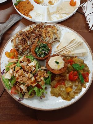 Prato vegano at Vila Síria Gastronomia Árabe in Pocos De Caldas