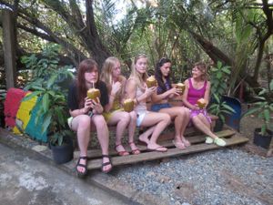 Family time! at Natural Vybz Rootz Cafe in St John