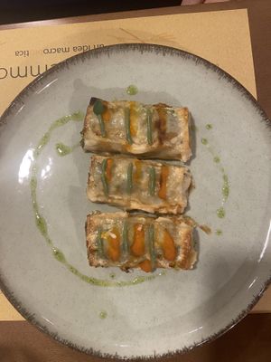 Cannelloni tofu ed erbette  at Una Gemma in Turin