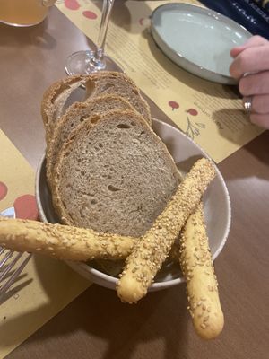 Pane e grissini  at Una Gemma in Turin