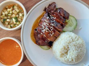 Mongolian "Chicken" Rice Set (6,5 BND) at Aura by TienSing in Bandar Seri Begawan