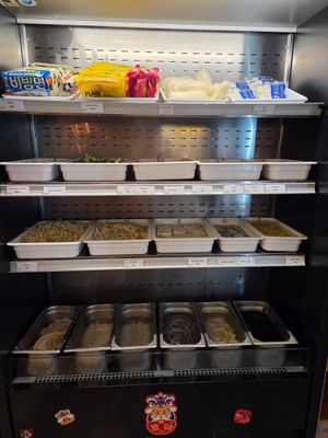 Vegan ingredients at YGF Hotpot in Vienna