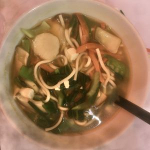 Veggie Delight with Udon Noodles at Cafe Zazzle in Petaluma