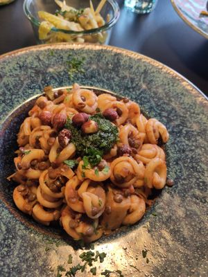 Vegan spin on lasagne at James Tagesbar & Catering in Berlin