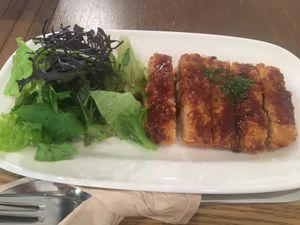 Tempeh Katsu!  at Sasaya Cafe in Tokyo