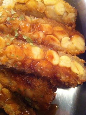 Fried tempeh zomg!! at Sasaya Cafe in Tokyo