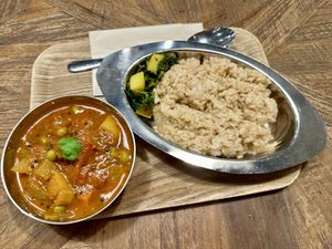 Curry dish. Really good   at Sasaya Cafe in Tokyo