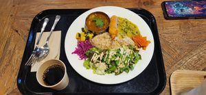 Curry set meal at Sasaya Cafe in Tokyo