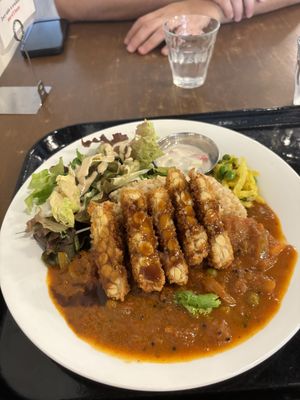 Curry tempeh   at Sasaya Cafe in Tokyo