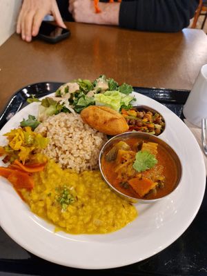 The curry dish  at Sasaya Cafe in Tokyo