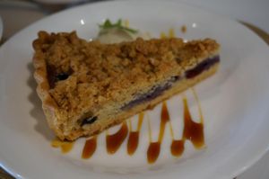 Blueberry Tart.  at Sasaya Cafe in Tokyo