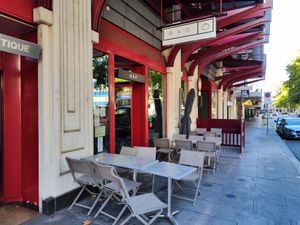 Outdoor seating at Bao Steam Kitchen in Geneva