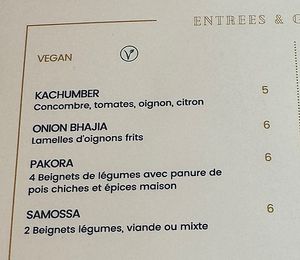 Vegan starters   at New Jawad  in Paris