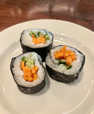 Vege sushi at Al Rimal - Erth Hotel in Abu Dhabi