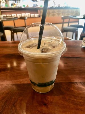 Iced soya latte at Al Rimal - Erth Hotel in Abu Dhabi